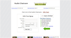 Desktop Screenshot of nudistchatroom.net